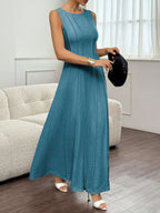 Women’s summer sleeveless A-line dress