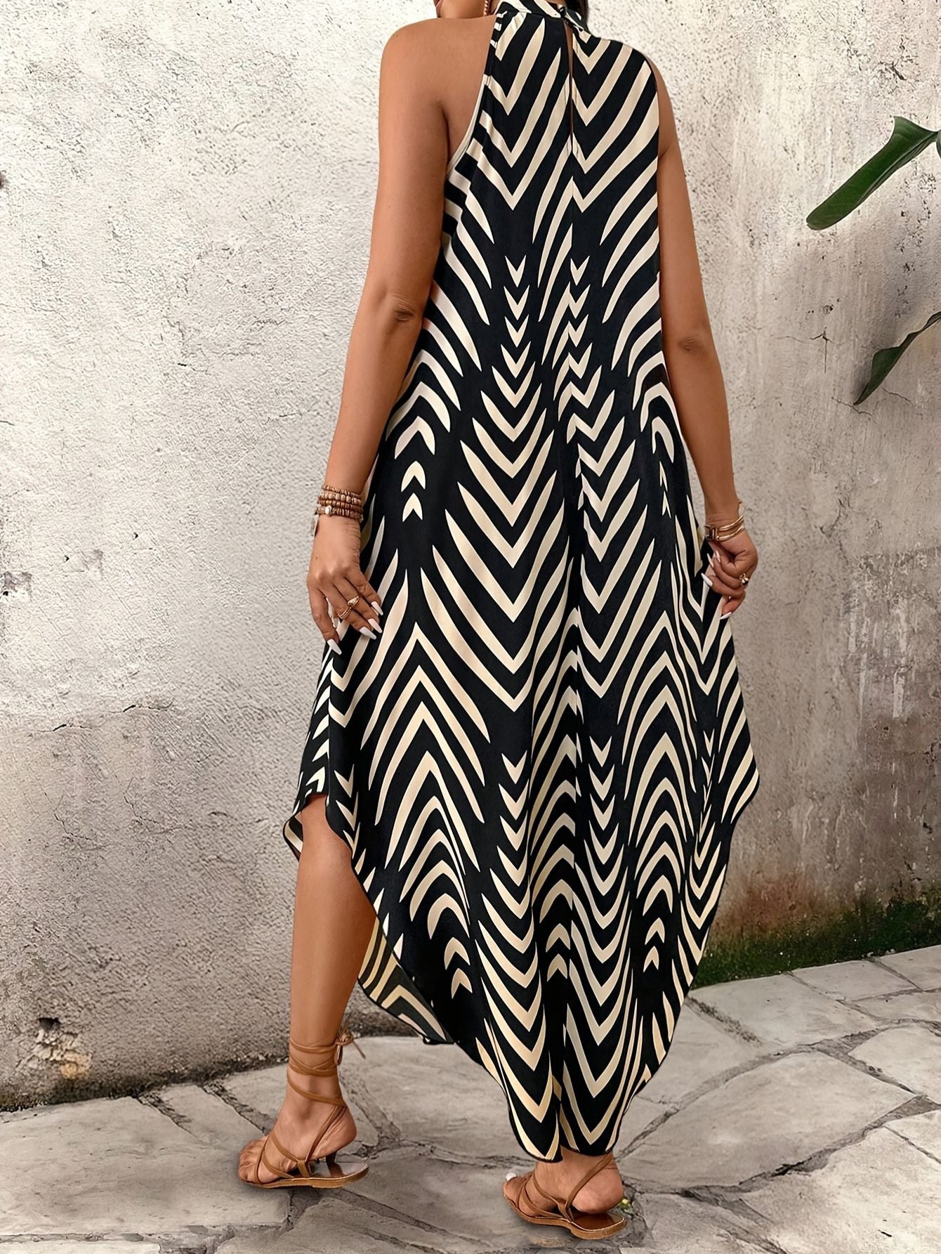 Women’s Casual Striped Loose Maxi Dress