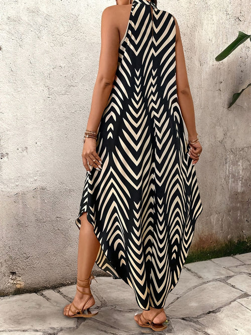 Women’s Casual Striped Loose Maxi Dress