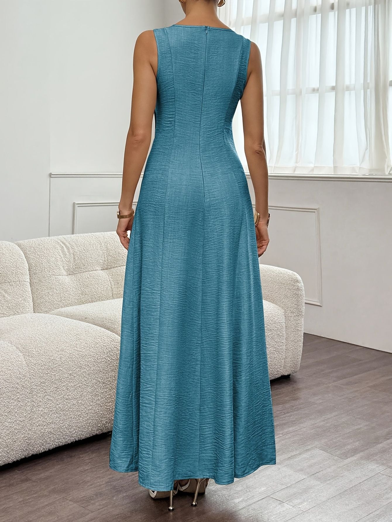 Women’s summer sleeveless A-line dress