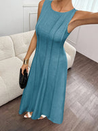 Women’s summer sleeveless A-line dress