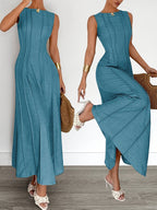 Women’s summer sleeveless A-line dress