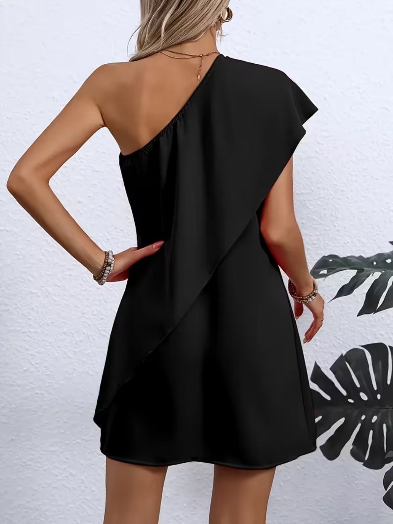 Women's Casual One-Shoulder Flowy Dress Sunn Dress Women's Casual One-Shoulder Flowy Dress Sunn Dress