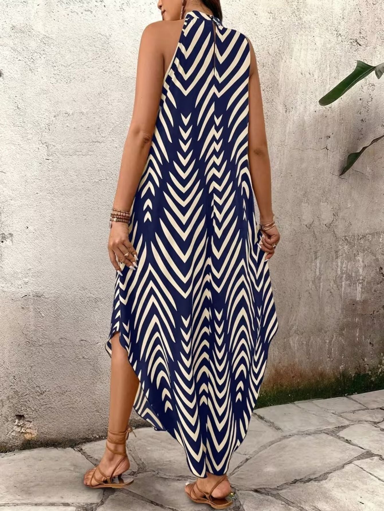 Women’s Casual Striped Loose Maxi Dress